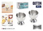 Quttin Set de 2 Hueveras de Acero 5 x 9.9 x 8 cm (24 Unidades)