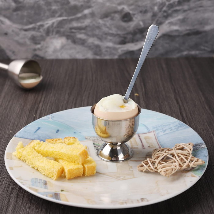 Quttin Set de 2 Hueveras de Acero 5 x 9.9 x 8 cm (24 Unidades)