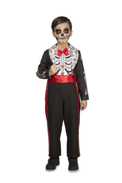 My Other Me Disfraz Pequeño Día de los Muertos 10-12 Años Mono y Chaqueta My Other Me Disfraz Pequeño Día de los Muertos 10-12 Años Mono y Chaqueta