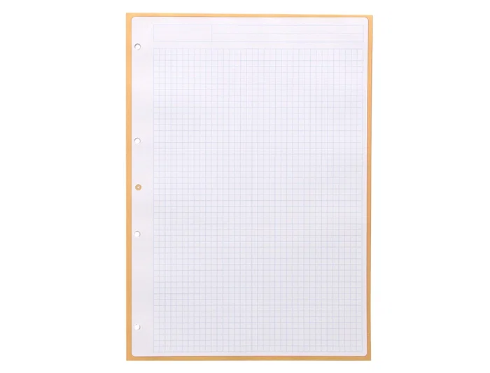 Antartik Recambio A4 80 Hojas 90gr Cuadro 5mm 4 Taladros Color Peach