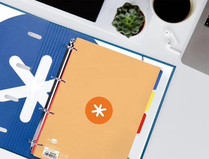 Antartik Recambio A4 80 Hojas 90gr Cuadro 5mm 4 Taladros Color Peach