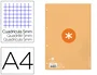 Antartik Recambio A4 80 Hojas 90gr Cuadro 5mm 4 Taladros Color Peach