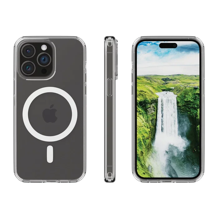 Dbramante1928 Iceland Ultra D3O MagSafe Funda para iPhone 15 Pro Max Transparente, Blanco