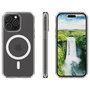 dbramante1928 Iceland Ultra D3O MagSafe para iPhone 15 Pro Max, Transparente/Blanco
