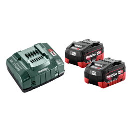 Metabo Basis-Set 2x 18V 5,5 Ah LiHD con Cargador ASC 145