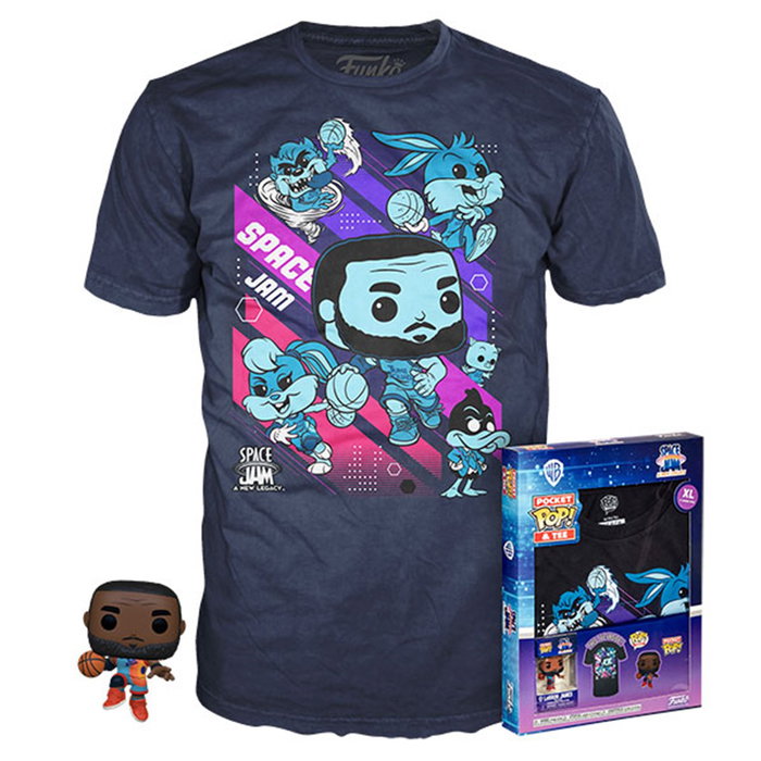 Funko Space Jam Looney Tunes Lebron James Figura de Vinilo y Camiseta de Edición Limitada 9 cm Funko Space Jam Looney Tunes Lebron James Figura de Vinilo y Camiseta de Edición Limitada 9 cm
