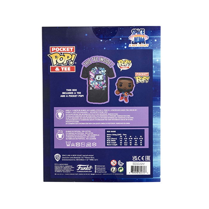Funko Space Jam Looney Tunes Lebron James Figura de Vinilo y Camiseta de Edición Limitada 9 cm Funko Space Jam Looney Tunes Lebron James Figura de Vinilo y Camiseta de Edición Limitada 9 cm