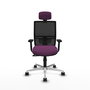 PIQUERAS Y CRESPO Silla de oficina Yunquera Morado y Negro