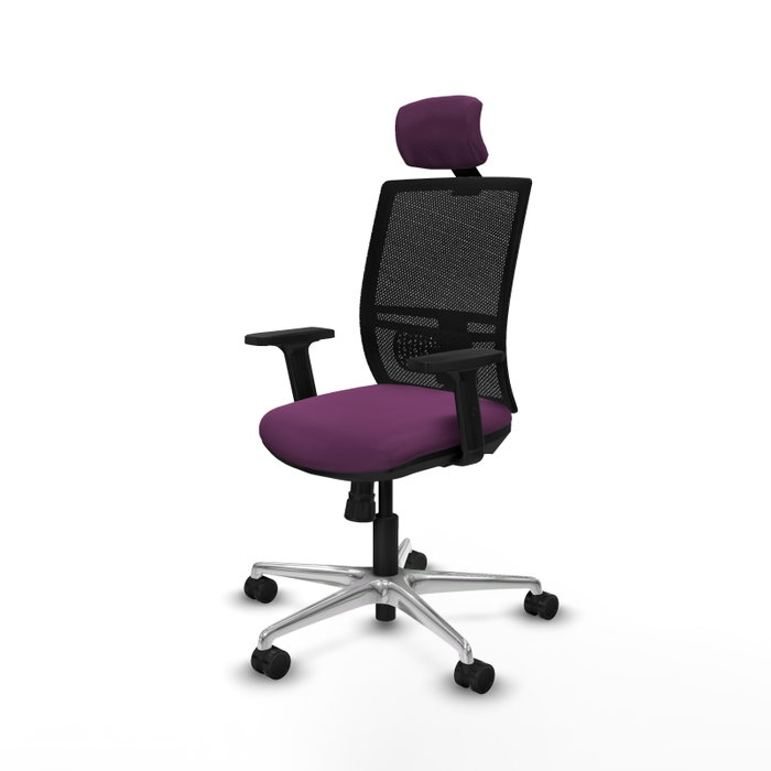 PIQUERAS Y CRESPO Silla de oficina Yunquera Morado y Negro PIQUERAS Y CRESPO Silla de oficina Yunquera Morado y Negro