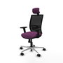 PIQUERAS Y CRESPO Silla de oficina Yunquera Morado y Negro