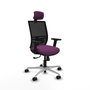 PIQUERAS Y CRESPO Silla de oficina Yunquera Morado y Negro