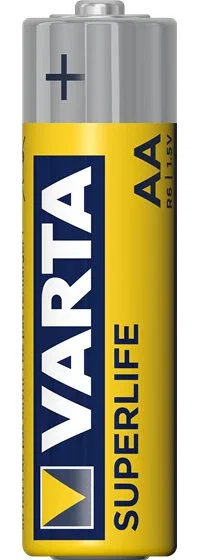 Varta Superlife R6 Pilas AA Zinc-Carbono, Baterías de un solo uso, 1.5V, Paquete de 4 unidades