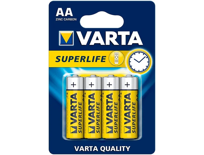 Varta R-06 Pila Salina Superlife AA Blister 4 Unidades