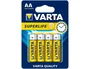 Varta R-06 Pila Salina Superlife AA Blister 4 Unidades