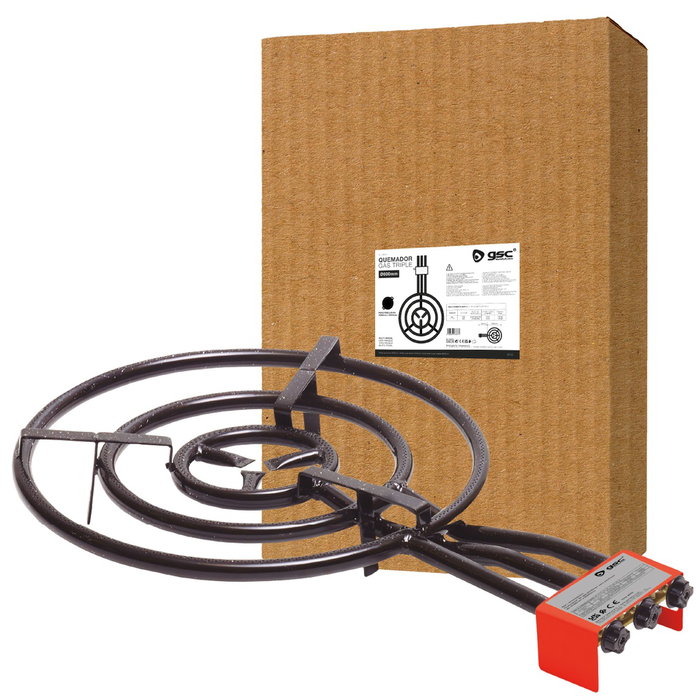 Vassary Quemador de gas triple Ø600mm para paelleras de Ø260mm a Ø800mm Vassary Quemador de gas triple Ø600mm para paelleras de Ø260mm a Ø800mm