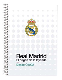 Safta Cuaderno Espiral Cuarto Real Madrid 1 Equipación 26/27 Tapas Extradura