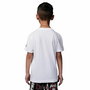 Camiseta de Manga Corta Niño Jordan Jdb Mj Brand Photo Ss Crew Blanco