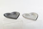 DKD Home Decor Set de 2 Bandejas Decorativas de MDF Decapé Gris y Blanco
