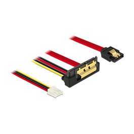 DeLOCK 85235 Cable SATA III de 0,3 m con conector SATA 7-pin, Molex 4-pin y SATA 22-pin