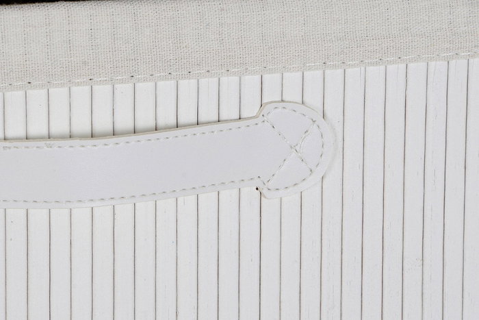 DKD Home Decor Cajonera Basicos 4 Cajones Bambu Paulownia Blanco 32 x 81 x 42 cm