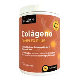 Vitalart Colageno Complex Plus 30 Sobres Limón con Colágeno Hidrolizado, Nativo Tipo II y Membrana de Huevo