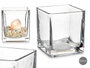 Giftdecor Portavelas de Cristal Transparente 10x10