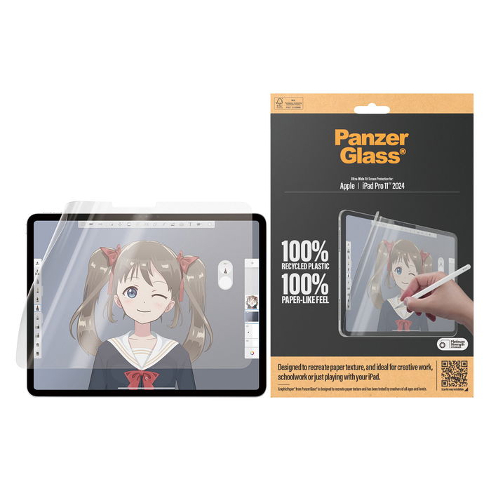 PanzerGlass UWF Protector de Pantalla GraphicPaper para iPad Pro 11" (2024) Transparente