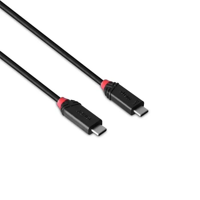 Lindy 37000 Cable USB4 240W Tipo C 0.5 Metros USB-C a USB-C 40 Gbit/s Negro