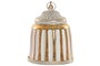 DKD Home Decor Decoración Luminosa LED Cristal 11x11x15 Dorado/Blanco