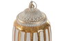 DKD Home Decor Decoración Luminosa LED Cristal 11x11x15 Dorado/Blanco