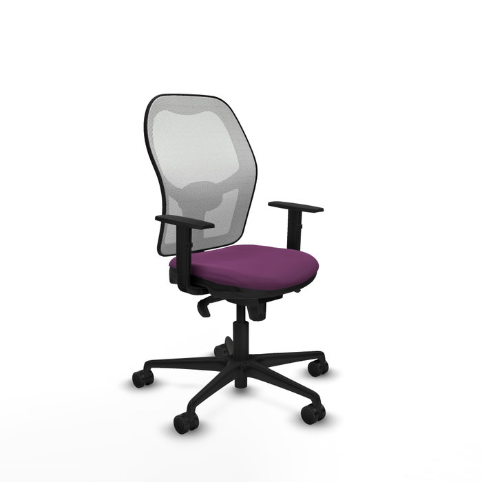 PIQUERAS Y CRESPO Silla de oficina Jorquera con mecanismo Sincro, Morado y Blanco PIQUERAS Y CRESPO Silla de oficina Jorquera con mecanismo Sincro, Morado y Blanco