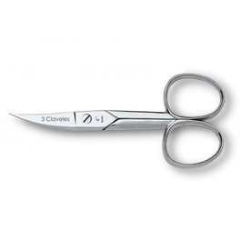 Tres Claveles Tijera de Uñas Curva 4 pulgadas