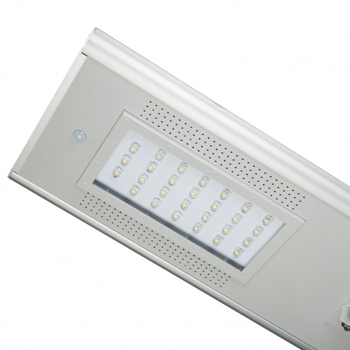 Farola LED Solar 25W 2600Lm Panel 18V-65W 40-50H Autonomía Blanco Natural - Alumbrado Público