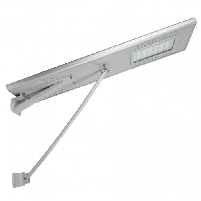 Farola LED Solar 25W 2600Lm Panel 18V-65W 40-50H Autonomía Blanco Natural - Alumbrado Público