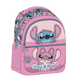 Cerdá Mochila Escolar Stitch & Angel Disney Rosa