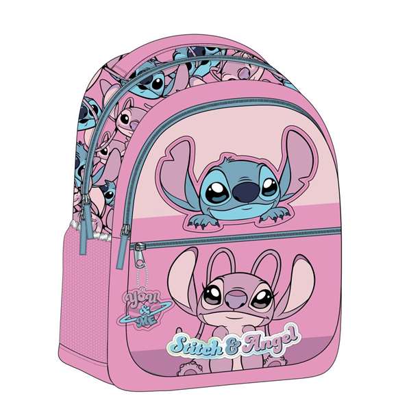 Cerdá Mochila Escolar Stitch & Angel Disney Rosa Cerdá Mochila Escolar Stitch & Angel Disney Rosa
