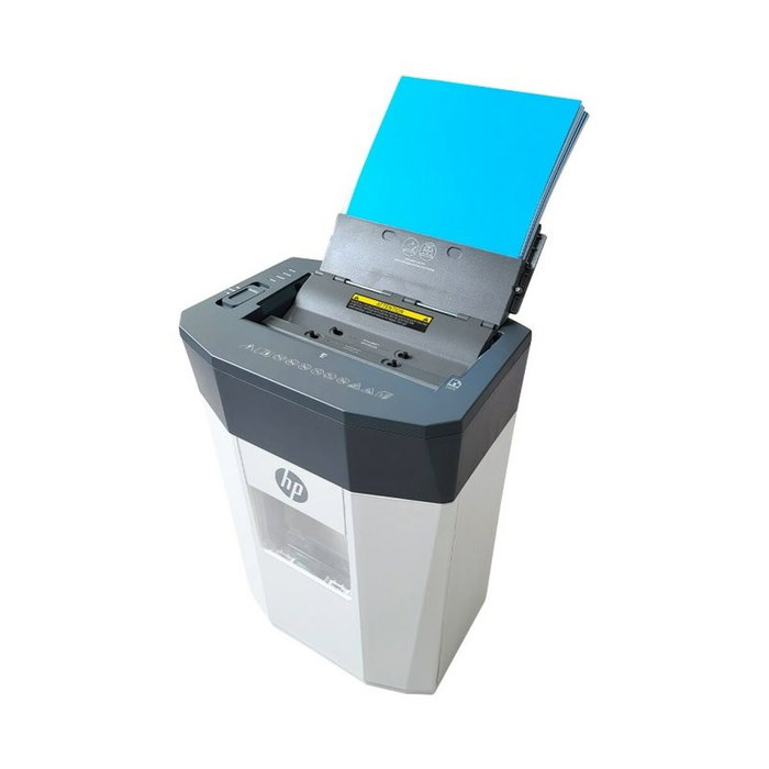 HP OneShred Auto 80CC Trituradora de papel, 80 hojas, Blanco