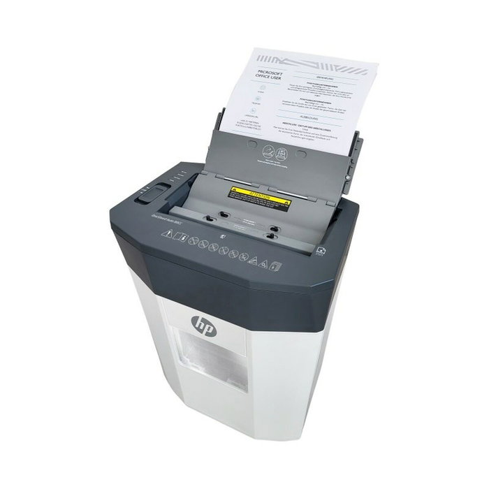 HP OneShred Auto 80CC Trituradora de papel, 80 hojas, Blanco