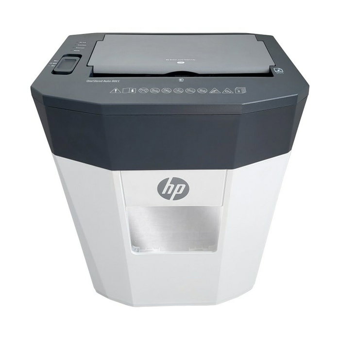 HP OneShred Auto 80CC Trituradora de papel, 80 hojas, Blanco