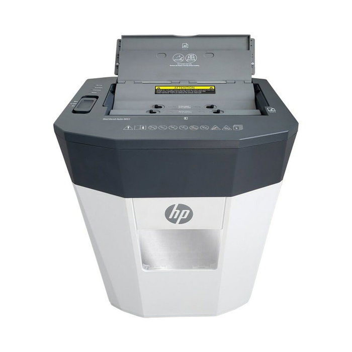 HP OneShred Auto 80CC Trituradora de papel, 80 hojas, Blanco