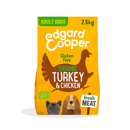 Edgard & Cooper EC Canine Adult Bio Organic Pavo y Pollo 2,5kg Edgard & Cooper EC Canine Adult Bio Organic Pavo y Pollo 2,5kg