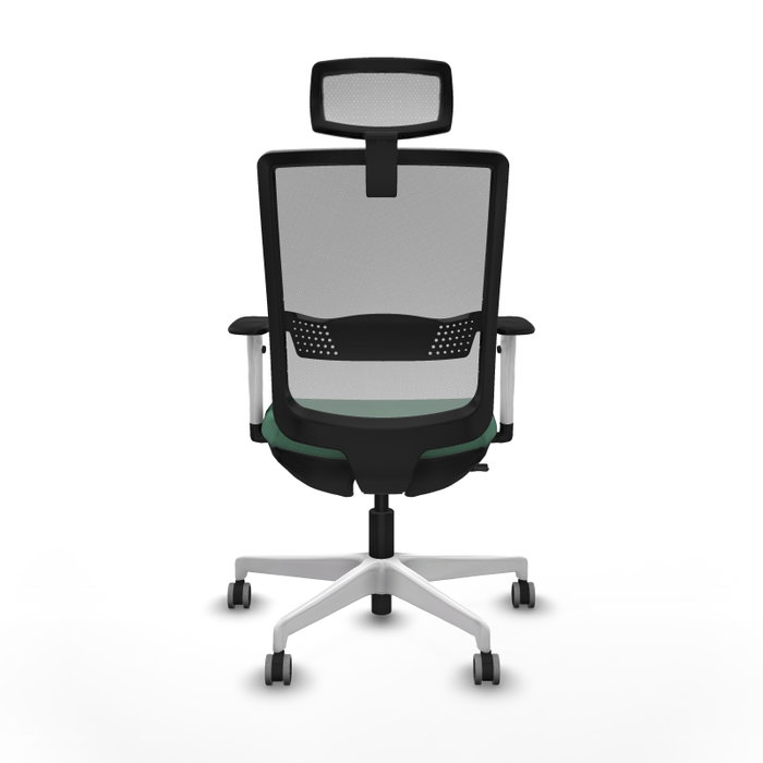 PIQUERAS Y CRESPO Silla de oficina Haches Verde esmeralda y Gris PIQUERAS Y CRESPO Silla de oficina Haches Verde esmeralda y Gris