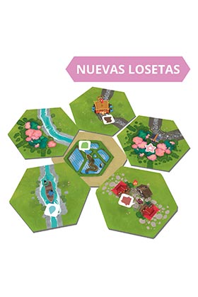 Sd games Dorfromantik Juego de Mesa Expansión Sakura 1-6 Jugadores 30-90 Minutos