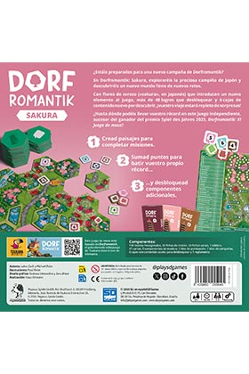 Sd games Dorfromantik Juego de Mesa Expansión Sakura 1-6 Jugadores 30-90 Minutos