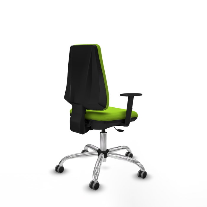 PIQUERAS Y CRESPO Silla de oficina Elche Pistacho con Base Cromada