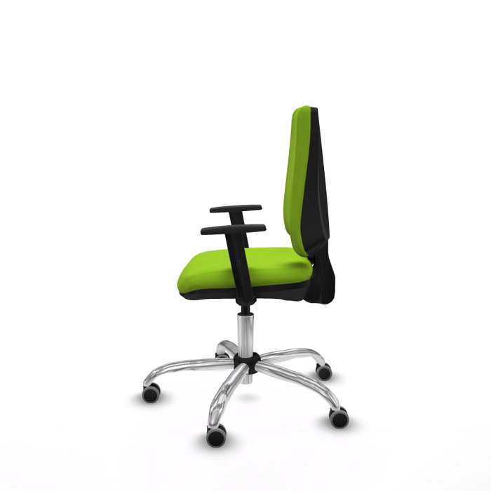 PIQUERAS Y CRESPO Silla de oficina Elche Pistacho con Base Cromada