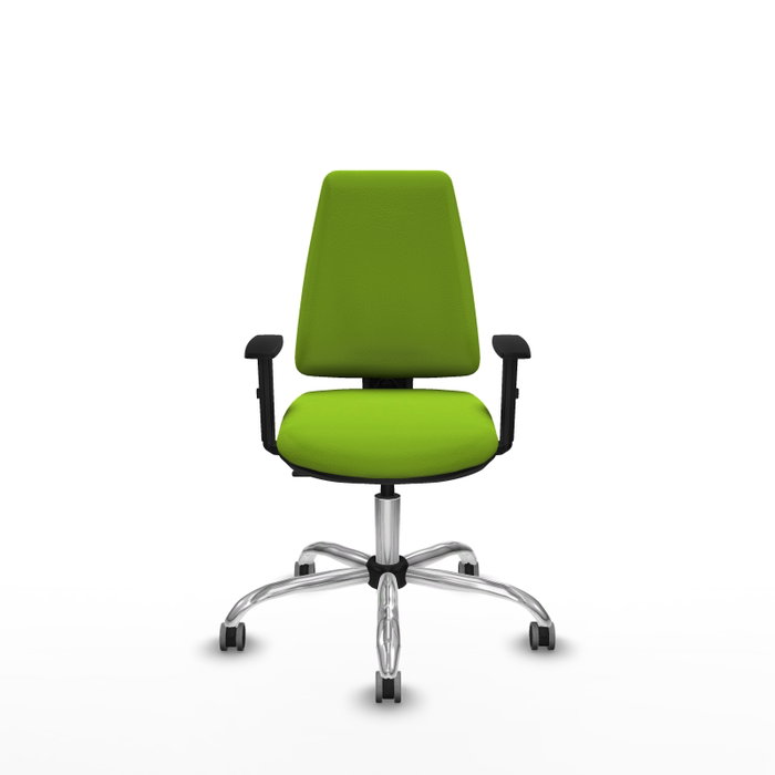 PIQUERAS Y CRESPO Silla de oficina Elche Pistacho con Base Cromada