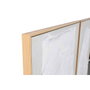 DKD Home Decor Cuadro Madera y Lienzo Abstracto Set de 2