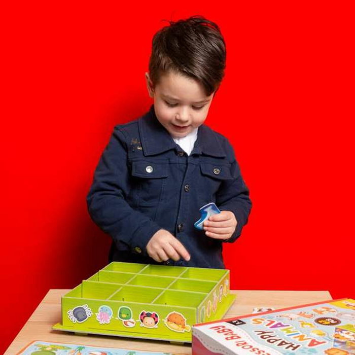Lisciani Juego de aprendizaje Montessori 3D con 50 figuras autocorrectivas y cajas de animales