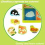 Lisciani Juego de aprendizaje Montessori 3D con 50 figuras autocorrectivas y cajas de animales